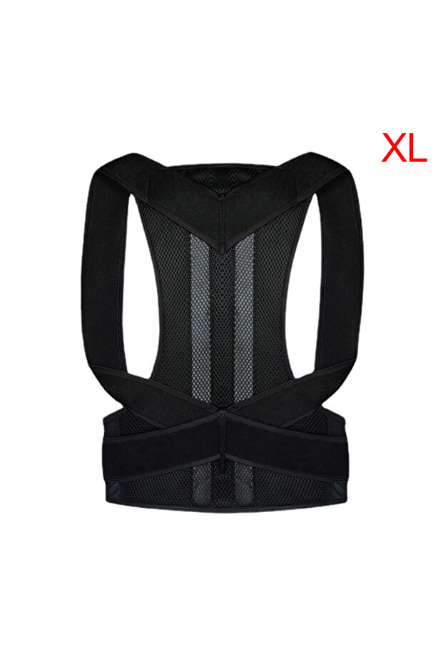 مصحح وضعية الظهر XL، دعامة لتصحيح وضعية الظهر ودعم عظم الترقوة، يمنع الانحناء والانحناءات، قابل للتعديل