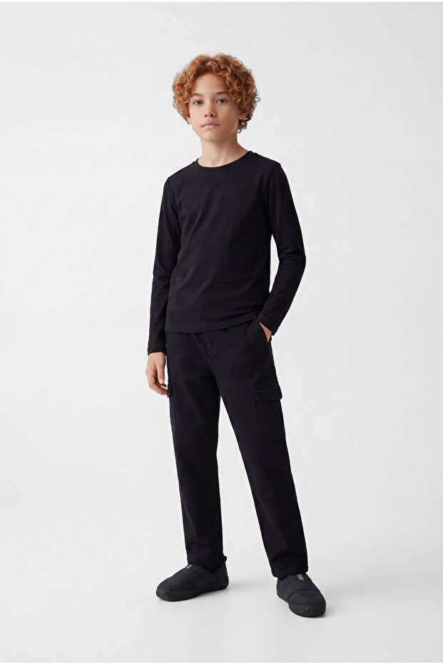 Boy's Basic Long Sleeve T-Shirt - 3