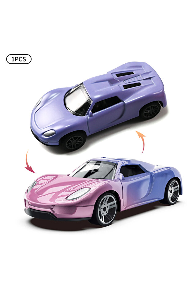 C Mini Magic Water & Temp Color Change Alloy Car 1:60, Pull Back Racing Model with Durable Crash-Pr.