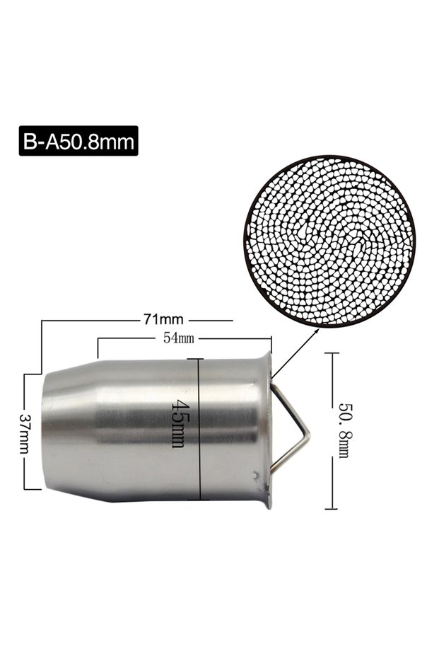 Type A 50.8mm Universal 50.8mm 60mm Motorbike Front Catalyst DB Killer Removable for Motorcycle Exha
