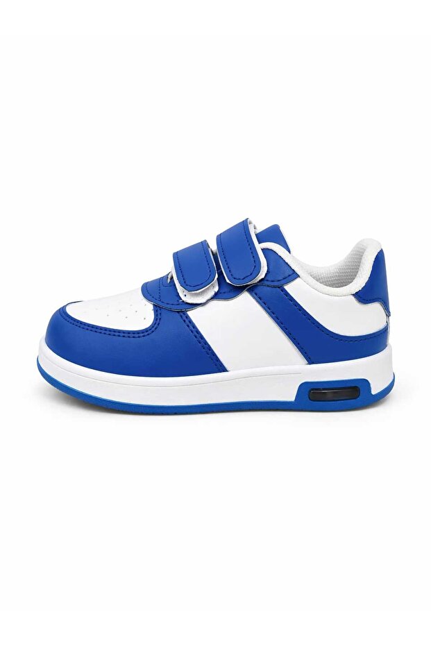 Navy Blue White Striped Children's Sports Shoes Sneaker