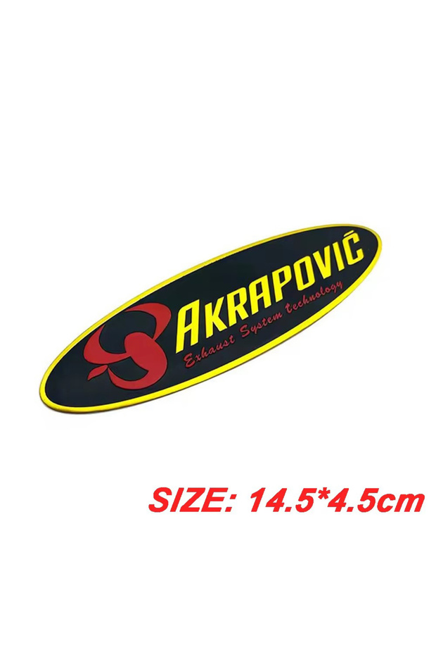 ملصقات معدنية من الألومنيوم لتعديل أنبوب العادم للدراجات النارية A5 Akrapovic