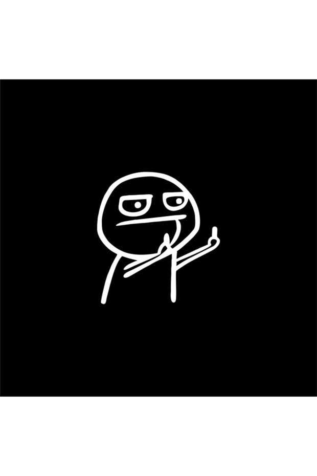 10.5X12CM White R Motorcycle Car Cartoon Funny Middle Finger Reflective Vinyl Car Sticker Bicycle De
