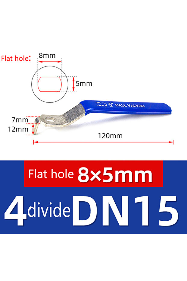 A 1pc NEW Stainless Steel Ball Valve Handle Accessories Water Pipe Valve Switch Handle Wrench Water.