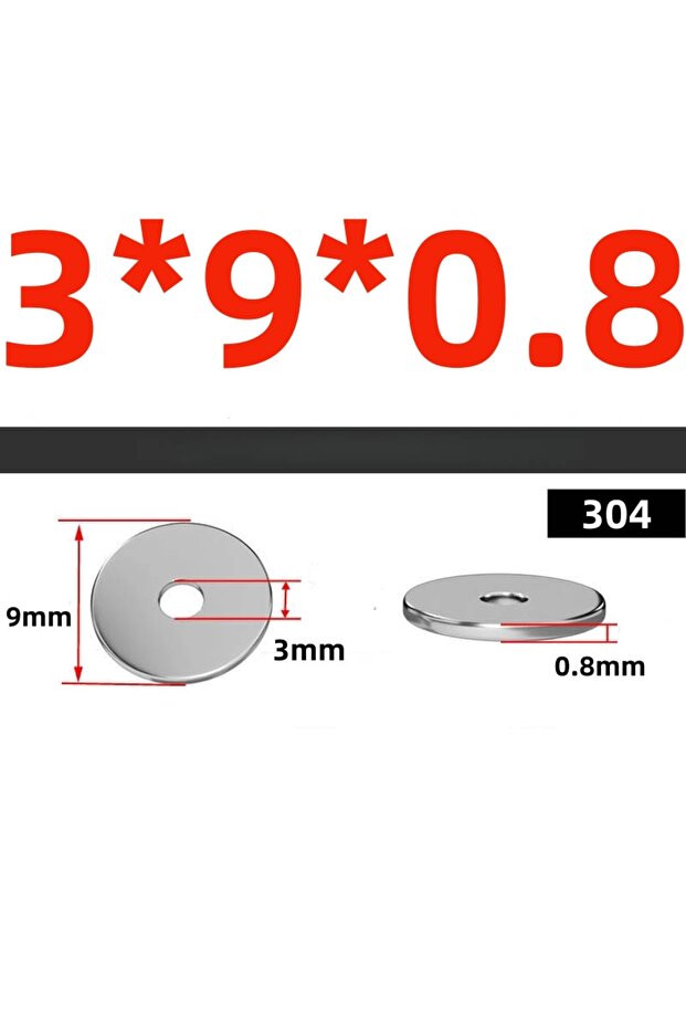 DPD-M3-20Pcs A2-70 304 SS وردات غسيل مسطحة كبيرة وعريضة، مقاسات مترية M3 M4 M5 M6 M8 M10 M12