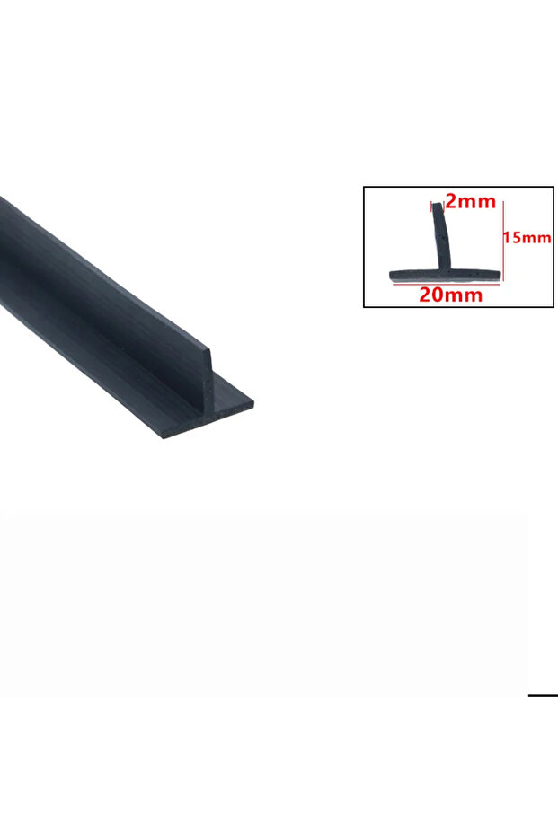 1 Meter T-21 1/5/10/20M T Shape Silicone Sealing Strip Weatherstrip T-type Ditch Cover Kitchen Slit