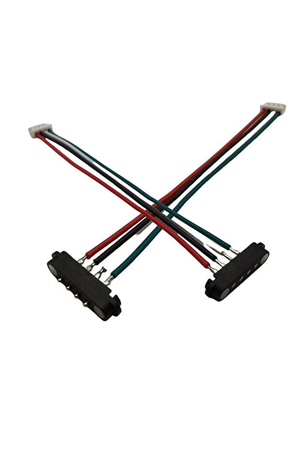 4P 2PCS 2/3/4Pin Male Female Adapter 2A Magnetic Extension Cable Connector For Parts Accessories