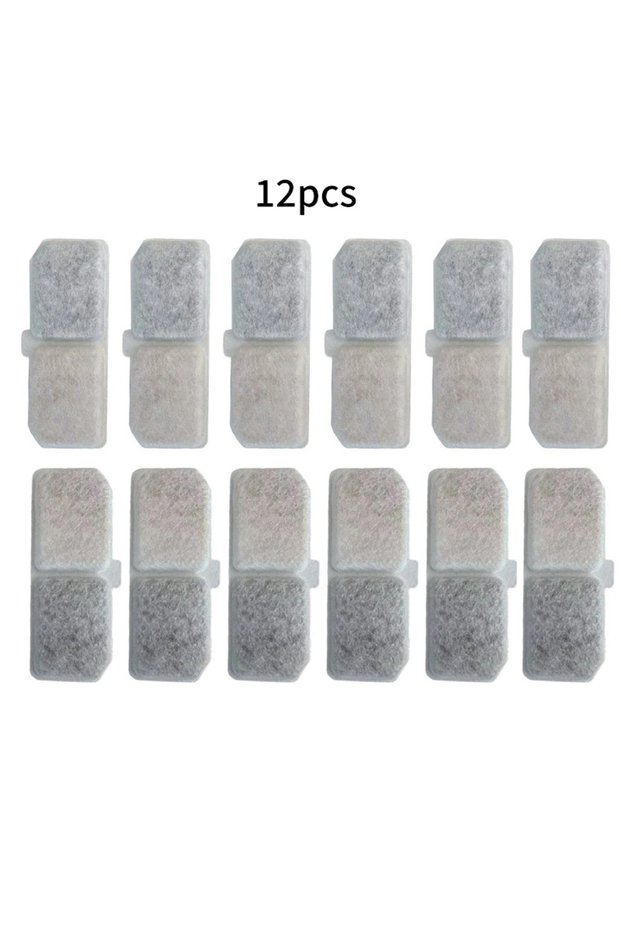 12pcs Filters 12pcs Cat Water Fountain Filter Pet Fountain Replaced Filter Accessories Pet Supplies
