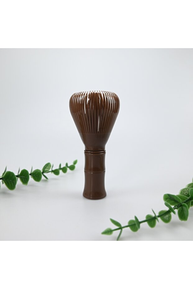 Chocolate 1pcs Matcha Plastic Tea Whisk, Matcha Whisk with Matcha Whisk Stand, Food Grade Matcha Whi