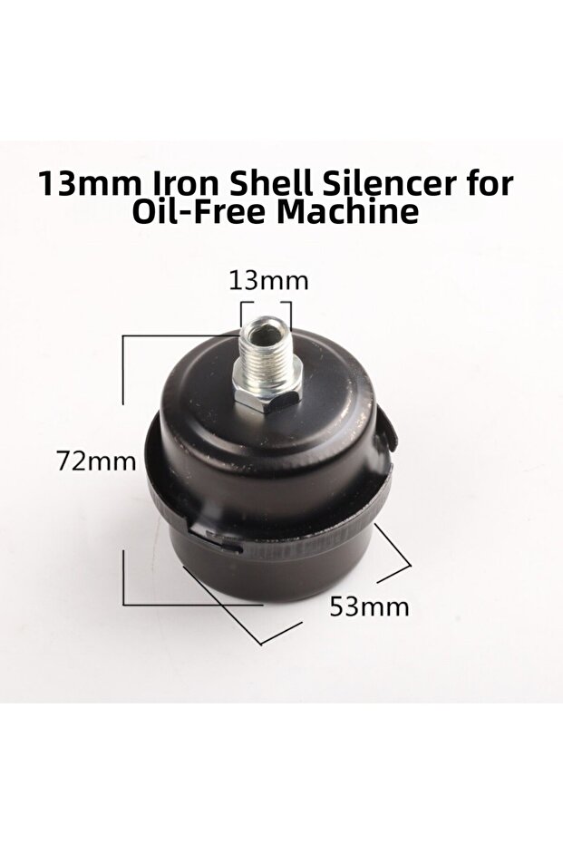 Iron 12.5mm 1pcs Plastic Air Compressor Muffler 12.5mm/ 16mm/ 20mm Oil-free Air Compressor Accessori