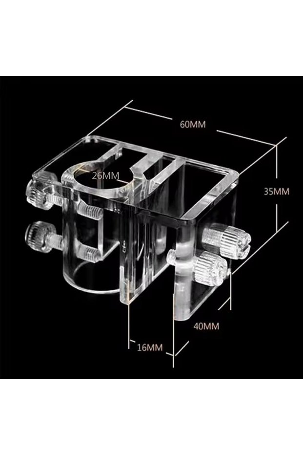 L Fish Tank Acrylic Water Pipe Clamps Aquarium Glass Inflow Outflow Holder Fixed Clamps Plant Acces.