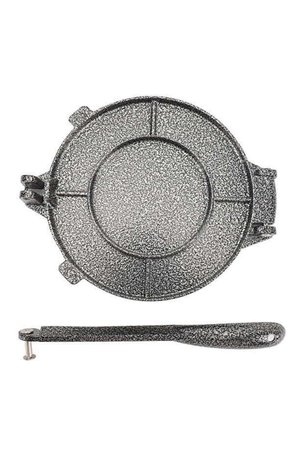 Grey Tortilla Press Maker 6.3 Inch Aluminum Alloy Flour Dough Tortilla Taco Press Roti Maker for Hom