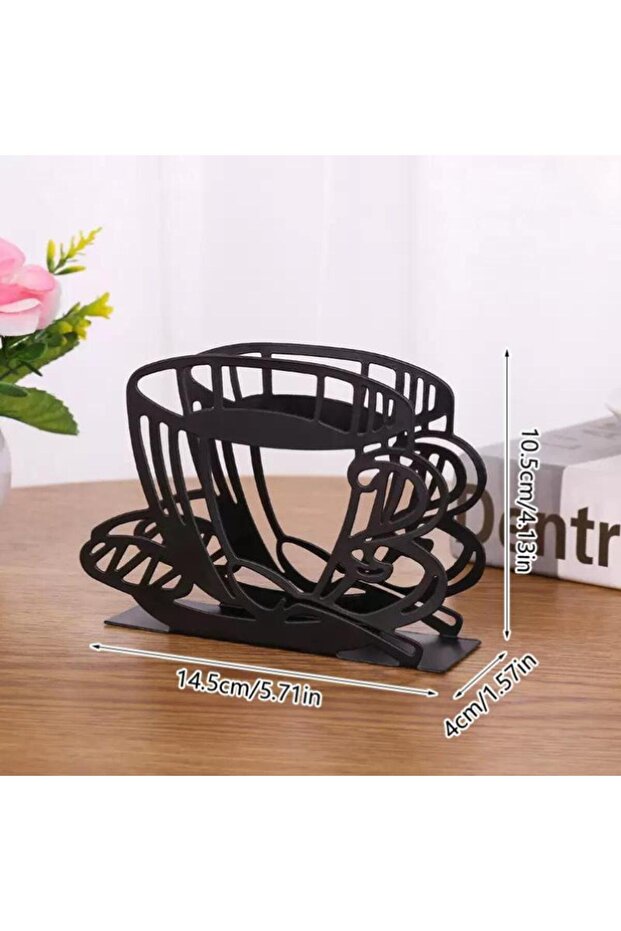 A1 1Pc Lotus Flower Napkin Holder Elegant Metal Stylish Kitchen Dining Tabletop Accessory for Home A