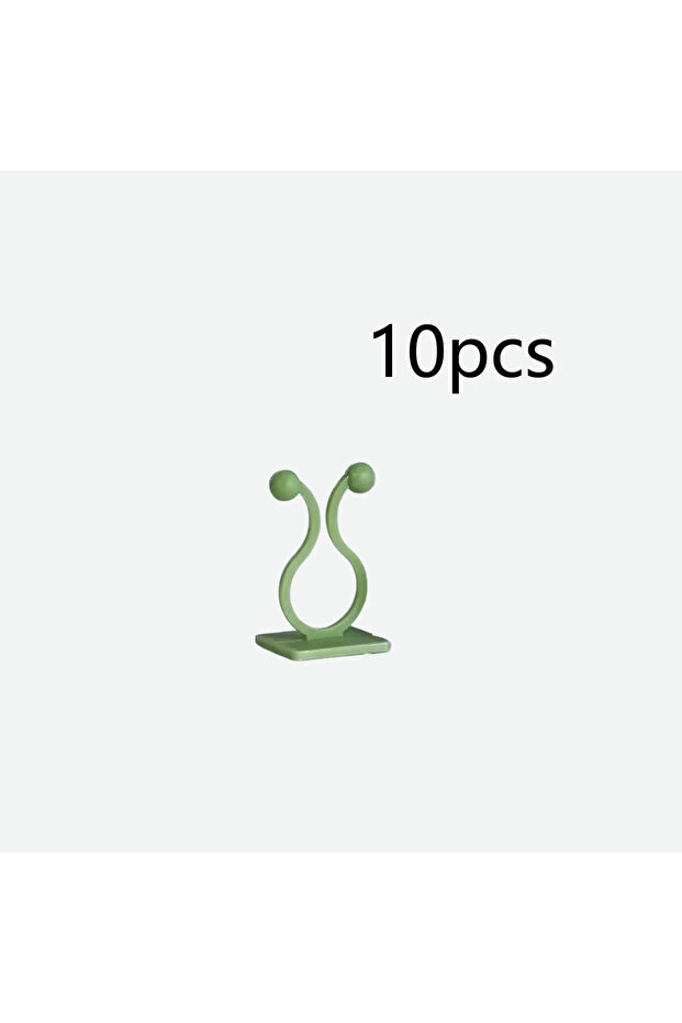 green 10pcs 10/20pcs-Plant Fixator Wall Mounted Universal Hook Used for Hanging Baskets Climbing Vin