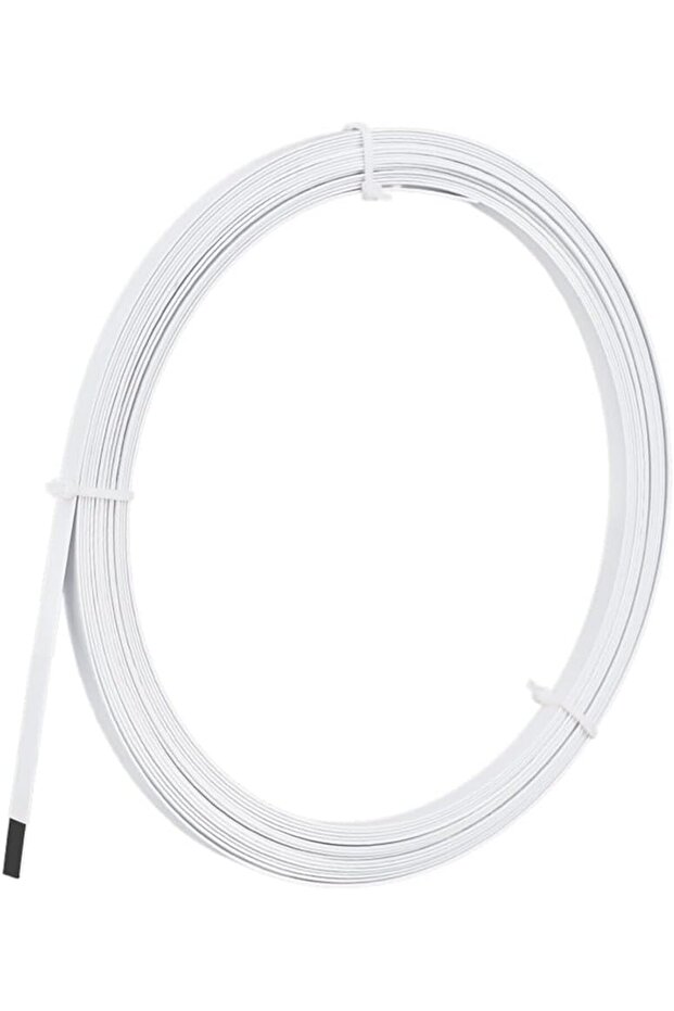 AECH09-07307 8.7 Yard White Spring Steel Boning 0.23 Inch Corset Boning Stays for Sewing Plastic Cov