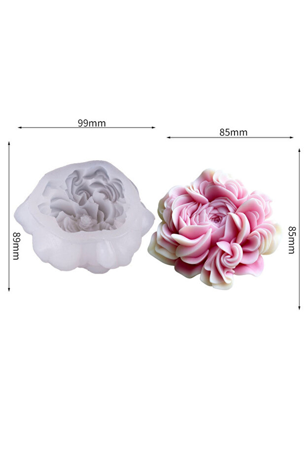 Single flower A beautiful floral silicone candle mold | Resin casting mold, suitable for handmade sc