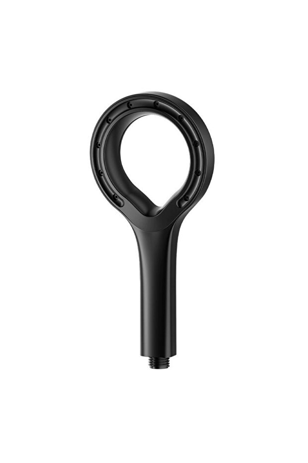 Black Shower Circular Boosting Shower Head; Large Flow Shower; High-pressure Shower Head; Massage Sh