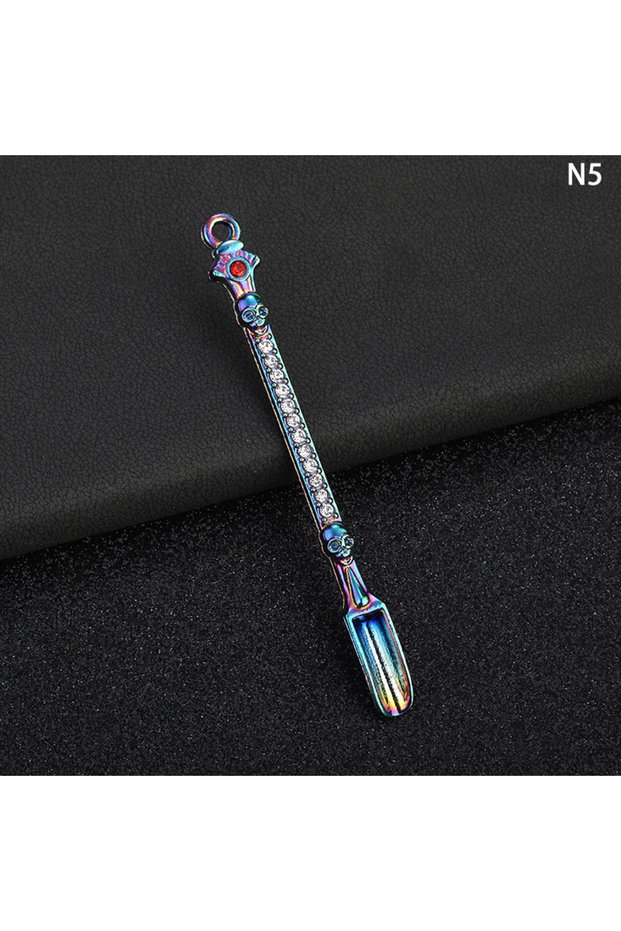 5 New Sale 1Pcs Metal Small Spoon With Mini Shovel For Powder Medecine Measurement Cigarette Access.
