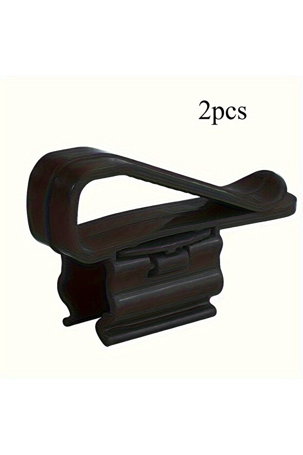 Black Aquarium Tubing Clamp 2pcs – Flexible Hose Holder, ABS Construction, Secure Filter & Hose Moun