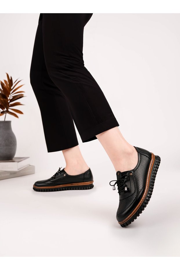Genuine Leather Women's Daily Lightweight Comfortable Orthopedic Summer Shoes Dd1951