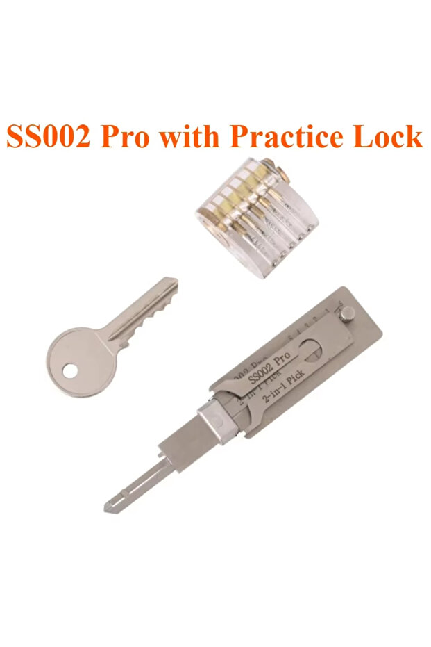 أداة فتح الأقفال SS002 Pro مع قفل ليشي، أداة SS001 SS002 2 في 1 لفك شفرات الأقفال، أداة فك شفرات ميكاه - 1