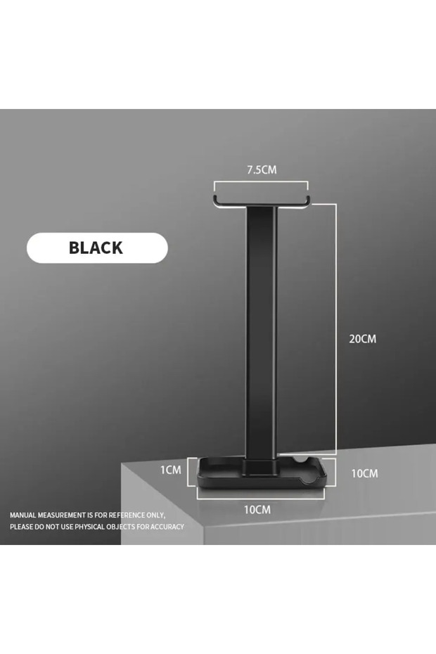 Black Headphone stand headphone stand holder placement accessories desk storage hanger earphone stan