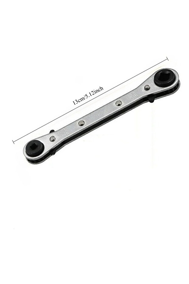 1Pcs 4-in-1 Refrigeration Ratchet Wrench 1/4 3/8 3/16 5/16Inch Port Valve HVAC Tool CS for Use on Co