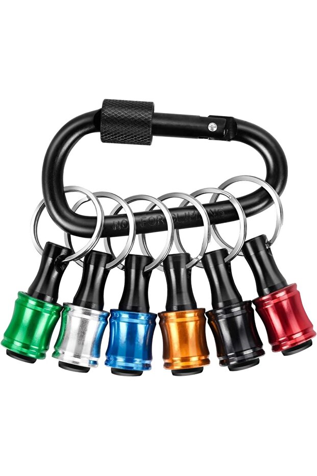 mix3-6pcs 12PCS Bit Holders 1/4 Socket,Screwdriver Bit Holder for Impact Driver Drill Bit Keychain E