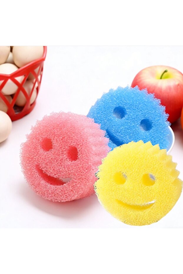 3 Colors 3 Pcs Kitchen Sponges Non-Scratch Sponge for Dishes Sponges Kitchen Household Cleaning Spon
