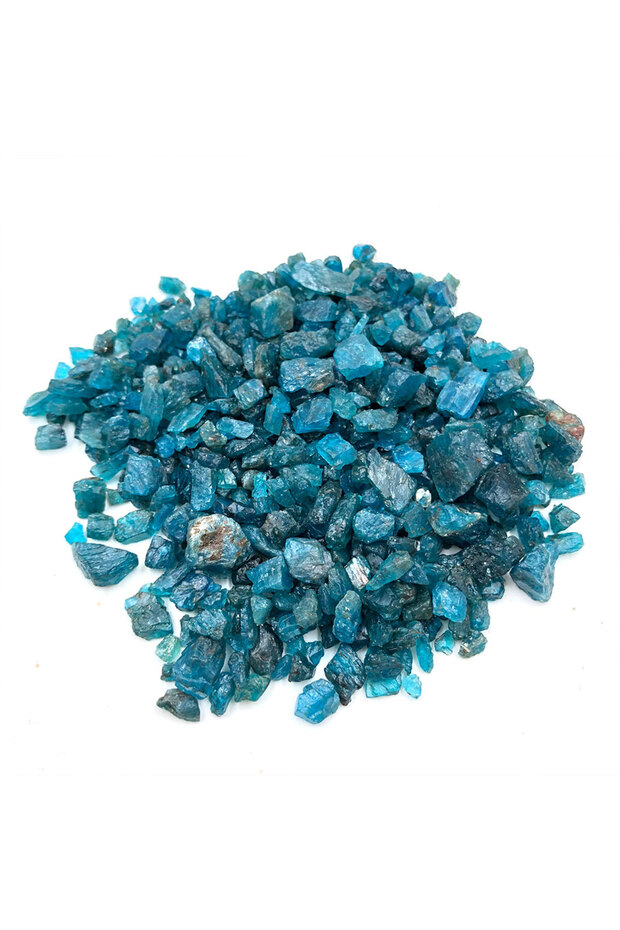 100g pack 5-10mm 100g Pack Natural Stone Blue Apatite Raw Crystal Stones Chips Gravel Minerals Quart