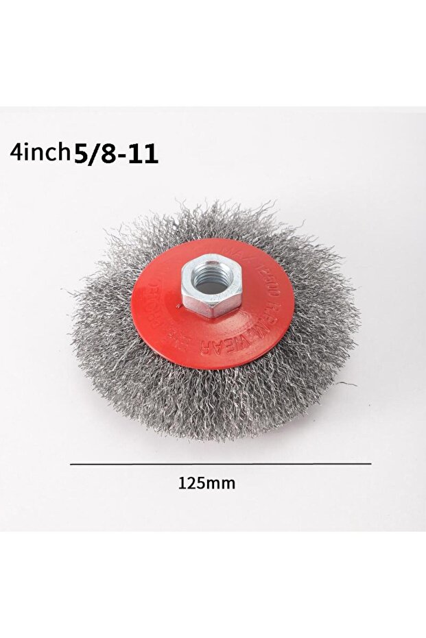 A6 100mm 115mm 125mm Crimped Wire Disc Brush / Wheel Brush for Surface Cleaning, Deburring and Finis