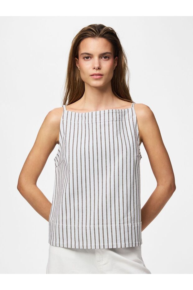 Top PCBILLO SQUARE DENIM