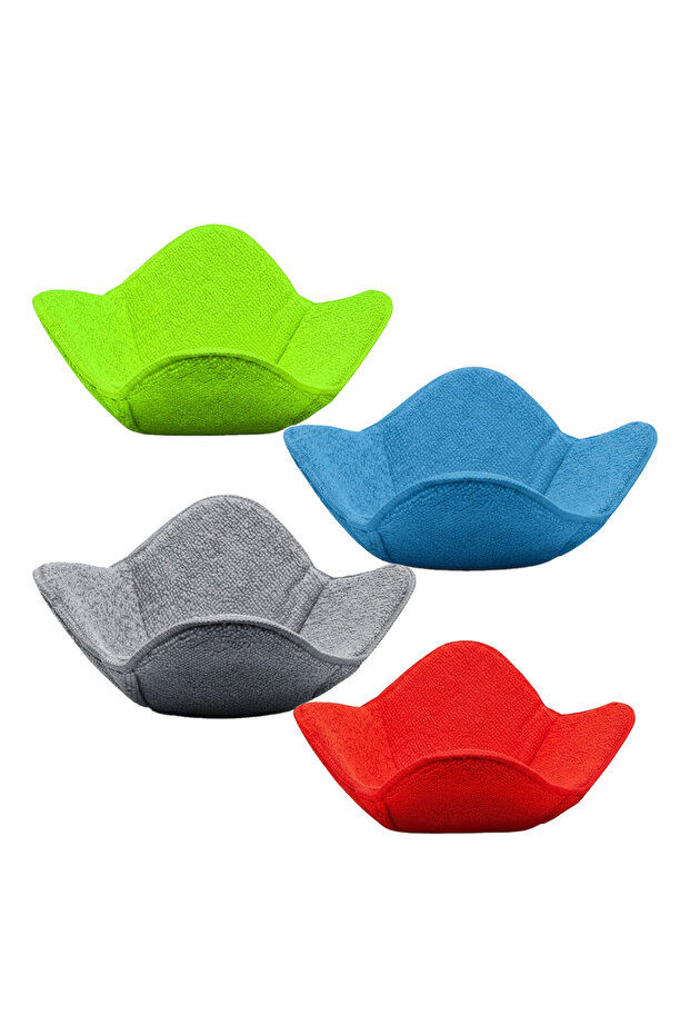 Mix-4PCS 1-4PCS Microwave Bowl Cozy Quilted Heat Resistant Holder for Bowls Plates Soup Food Kitchen