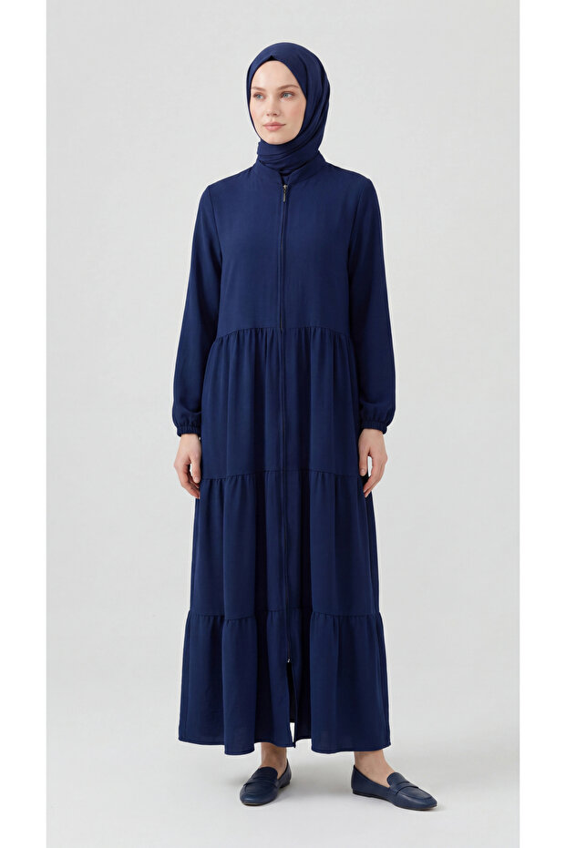 Layered Ferace - Navy Blue / F0147