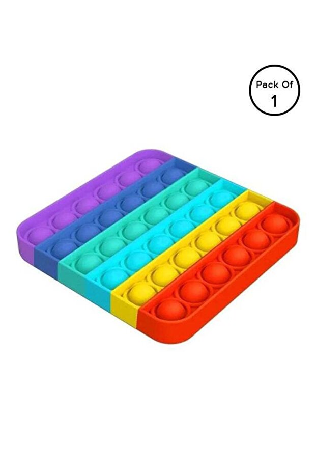 Stress Relieve Durable Washable Silicone Push Pop Bubble Sensory Fidget Toy