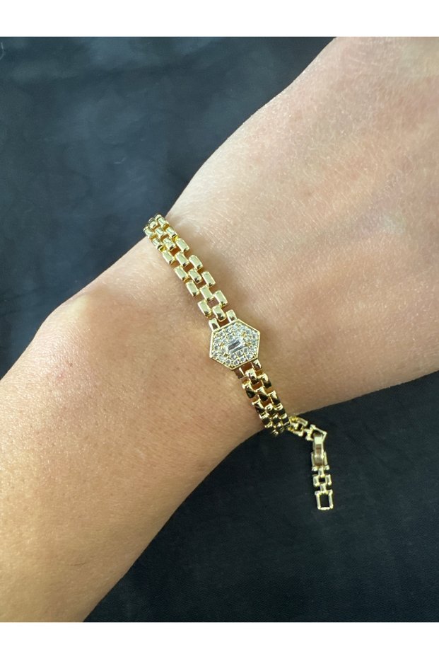 Vip Steel 14K Gold Color Women's Bracelet