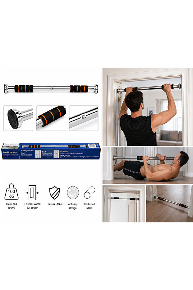 Multi-Use Home Gym Exercise Equipment - Adjustable Pull-Up Bar - 1
