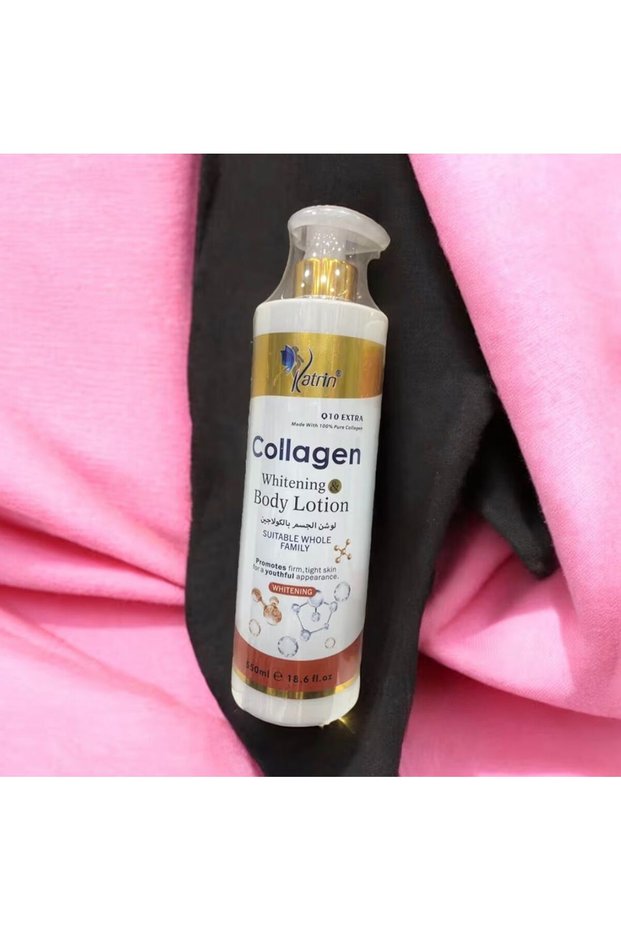 Q10 Extra Collagen Whitening Body Lotion, 550ml, Whole Family Formula