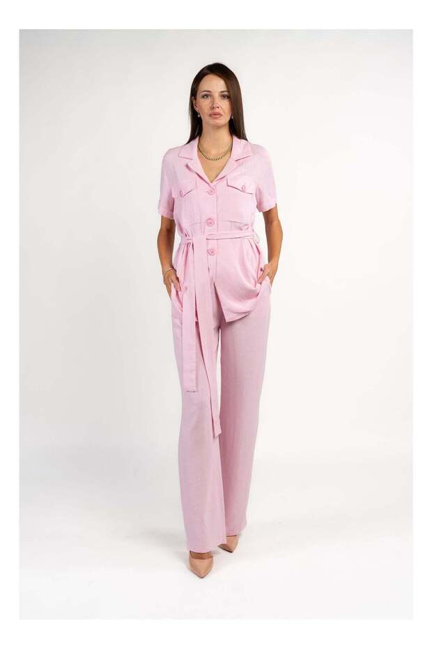 Linen Baby Pink Co-Ord Set