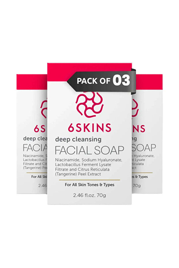 Deep Cleansing Facial Soap Pack of 3