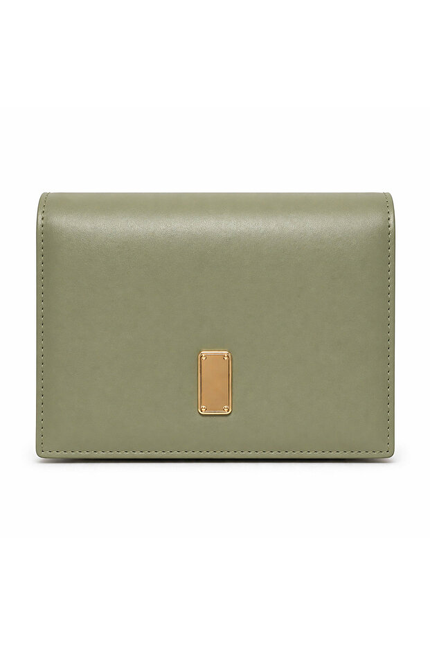 Women's Two-Compartment Square Hand and Shoulder Bag with Flap
