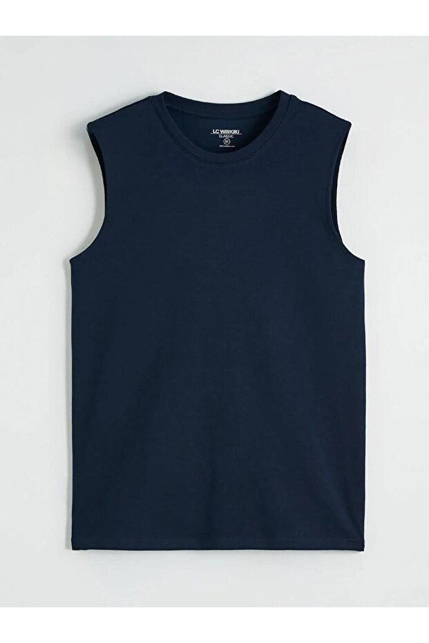 Crew Neck Men's Sleeveless T-Shirt (S6)
