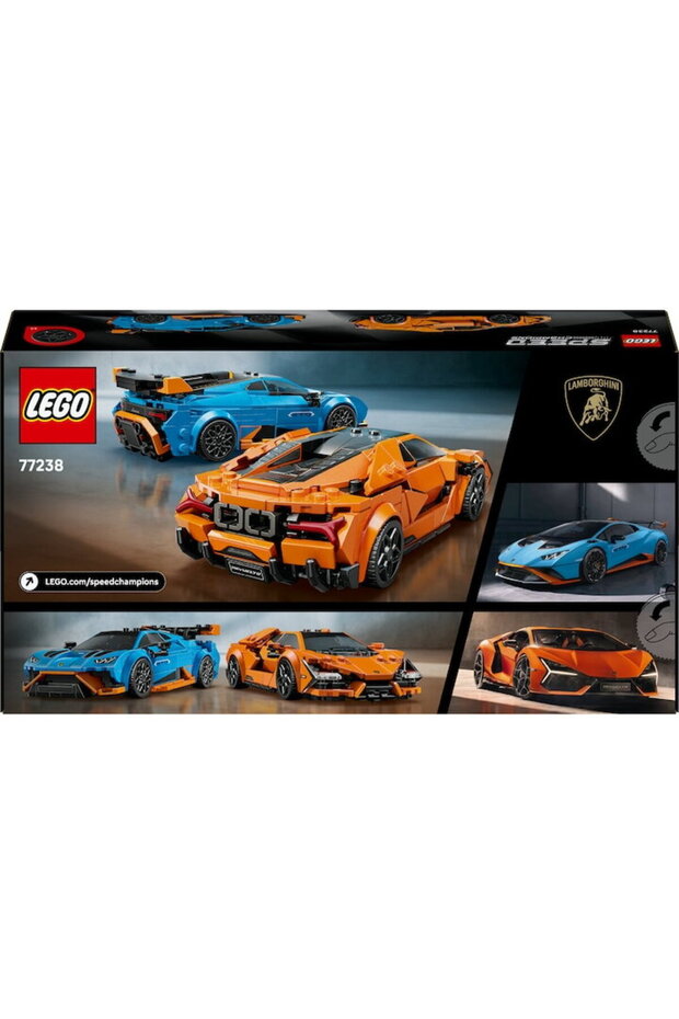 ® Speed Champions, Lamborghini Revuelto and Huracán STO 77238 toy, 607 pieces, 10 years+ - 5
