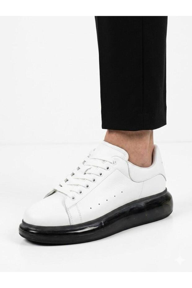 Men's Genuine Leather Balloon Sole Casual Shoes