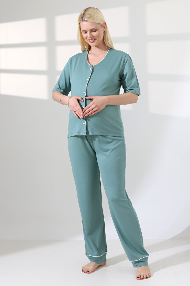 Maternity Lahusa Khaki Pajama Set