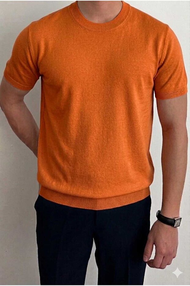 Men's Crew Neck Plain Knitwear