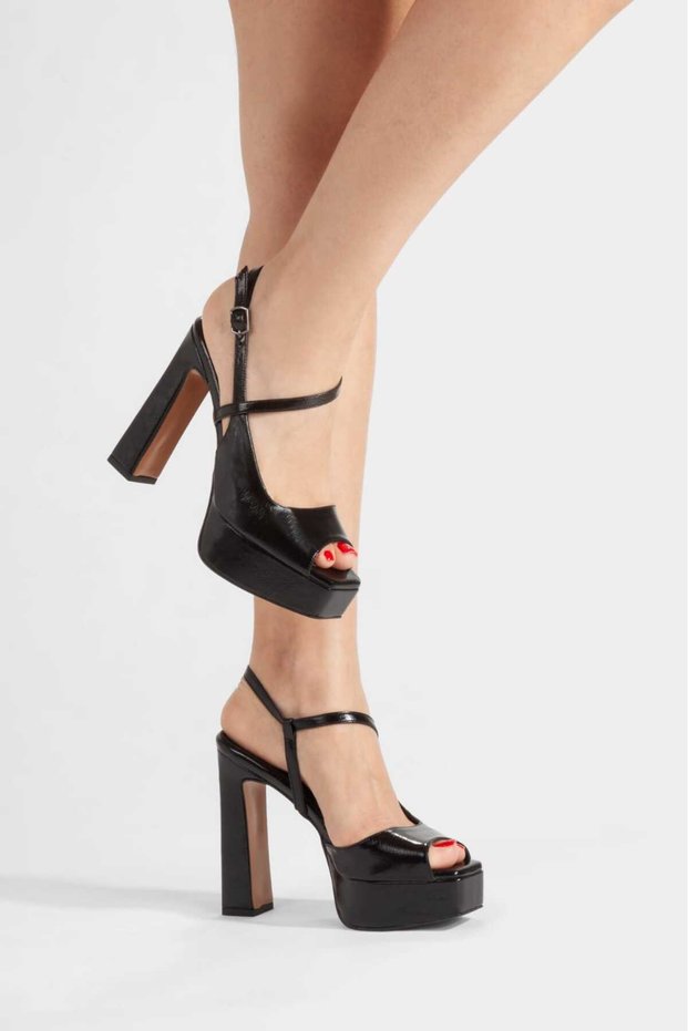 Elowen Open Front Platform Heeled Shoes
