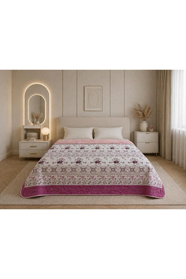 Quilted Cotton Double Multi-Purpose Bedspread/Bed Throw