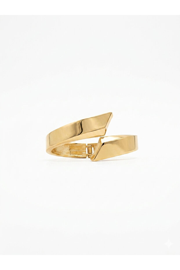 Gold Geometric Cuff Bracelet – Modern Women's Bracelet