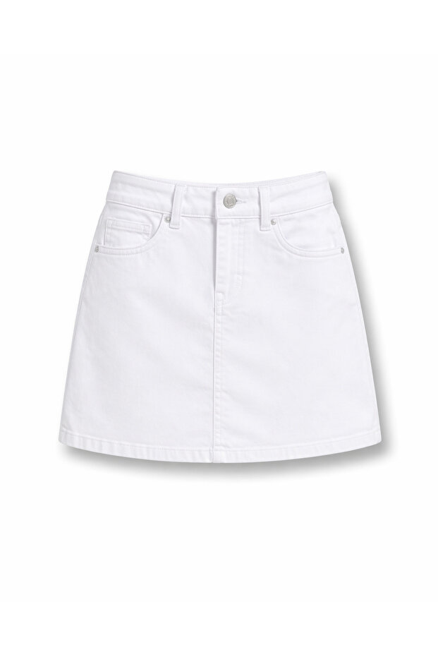 Girl's White Plain Skirt – School and Event Wear 5-13 Years Old